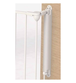 Noma Barrière de sécurité à 3 panneaux Modular Métal Blanc 94054