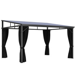 Belvédère avec rideau 405x294x244 cm Anthracite