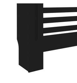 Cache-radiateur Noir 172x19x81 cm MDF