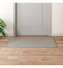 Tapis de couloir aspect sisal taupe 50x100 cm