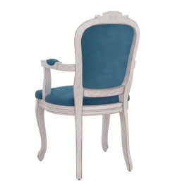 Chaises à manger 2 pcs bleu 62x59,5x100,5 cm velours