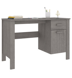 Bureau HAMAR Gris clair 113x50x75 cm Bois massif de pin