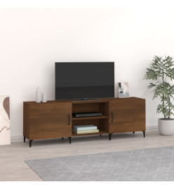 Meuble TV chêne marron 150x30x50 cm bois d'ingénierie