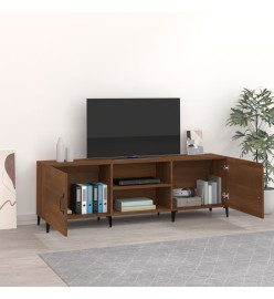 Meuble TV chêne marron 150x30x50 cm bois d'ingénierie