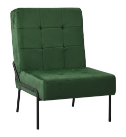 Chaise de relaxation 65x79x87 cm Vert foncé Velours