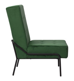 Chaise de relaxation 65x79x87 cm Vert foncé Velours