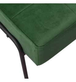 Chaise de relaxation 65x79x87 cm Vert foncé Velours