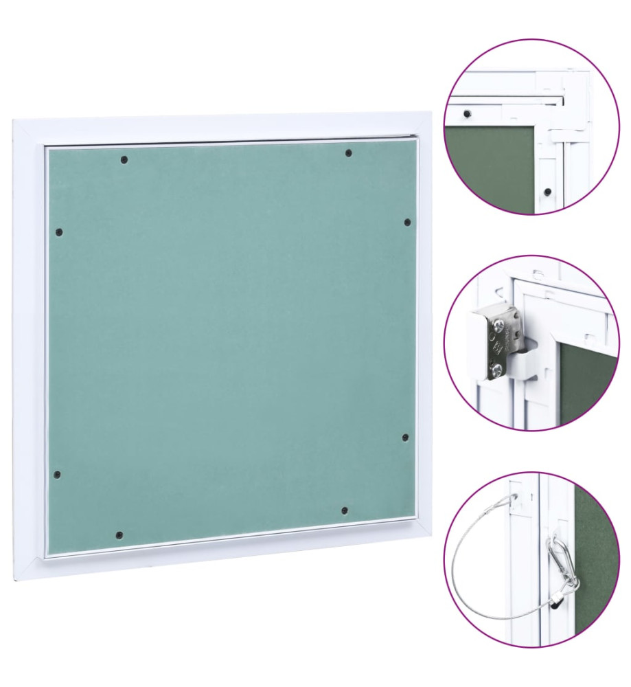 Panneau d'accès Cadre en aluminium plaque de plâtre 200x200 mm Panneau d'accès Cadre en aluminium plaque de plâtre 200x200 mm