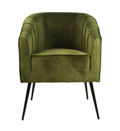 HSM Collection Chaise de salle à manger Chester Vert olive