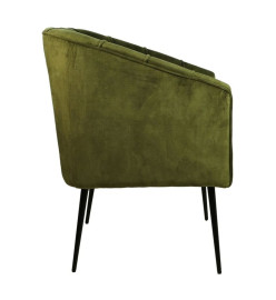 HSM Collection Chaise de salle à manger Chester Vert olive