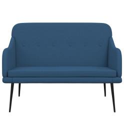 Banc Bleu 110x76x80 cm Tissu