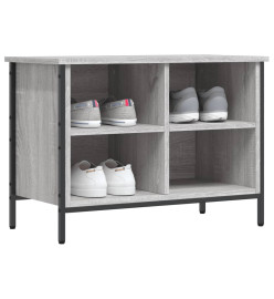 Armoire à chaussures sonoma gris 69x35x50 cm bois d'ingénierie