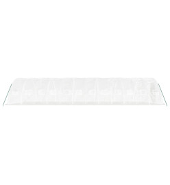 Serre avec cadre en acier blanc 60 m² 12x5x2,3 m