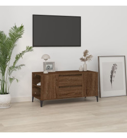 Meuble TV Chêne marron 102x44,5x50 cm Bois d'ingénierie