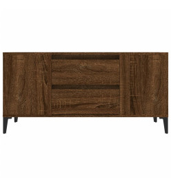 Meuble TV Chêne marron 102x44,5x50 cm Bois d'ingénierie