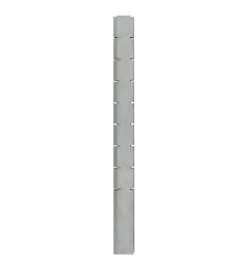 Poteaux de clôture 20 pcs argenté 220 cm acier galvanisé