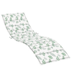 Coussin de chaise longue motif de feuilles tissu oxford