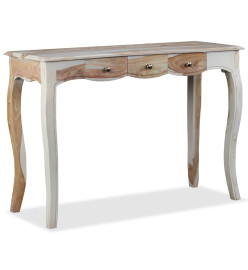 Table console et 3 tiroirs Bois de Sesham massif 110x40x76 cm