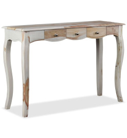 Table console et 3 tiroirs Bois de Sesham massif 110x40x76 cm