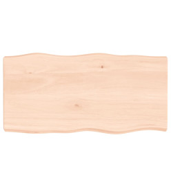 Dessus de table bois chêne massif non traité bordure assortie