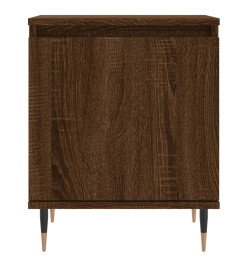 Table de chevet chêne marron 40x30x50 cm bois d'ingénierie