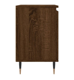 Table de chevet chêne marron 40x30x50 cm bois d'ingénierie