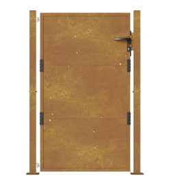 Portail de jardin 105x155 cm acier corten