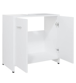 Armoire de salle de bain Blanc 60x33x61 cm Aggloméré