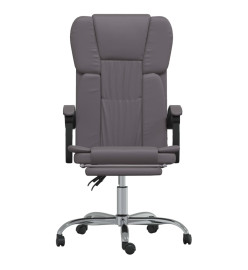 Fauteuil inclinable de bureau Gris Similicuir