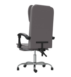 Fauteuil inclinable de bureau Gris Similicuir