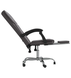 Fauteuil inclinable de bureau Gris Similicuir