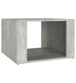 Table de chevet Gris béton 57x55x36 cm Bois d'ingénierie