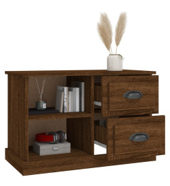 Meuble TV chêne marron 73x35,5x47,5 cm bois d'ingénierie