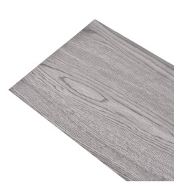 Planches de plancher PVC Non auto-adhésif 4,46m² 3mm Gris foncé