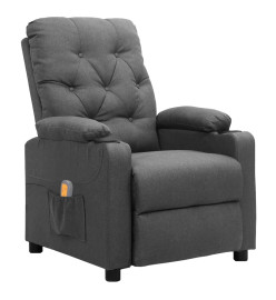 Fauteuil de massage Gris clair Tissu