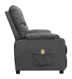 Fauteuil de massage Gris clair Tissu