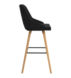 Tabourets de bar lot de 2 noir velours