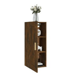 Armoire murale Chêne fumé 35x34x90 cm Bois d'ingénierie