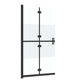 Paroi de douche pliable Verre ESG demi-dépoli 90x190 cm