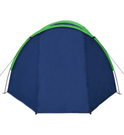 Tente de camping 4 personnes Bleu marine et vert