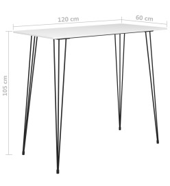 Ensemble de bar 7 pcs Blanc et noir