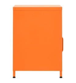 Table de chevet Orange 35x35x51 cm Acier