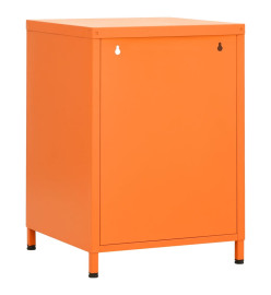 Table de chevet Orange 35x35x51 cm Acier