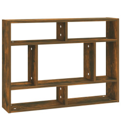 Étagère murale Chêne fumé 75x16x55 cm Bois d'ingénierie