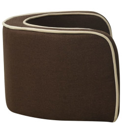 Canapé pliable pour chien Marron 76x71x30 cm Coussin lavable