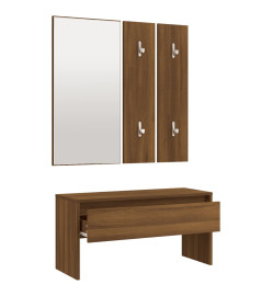 Ensemble de meubles de couloir Chêne marron Bois d'ingénierie