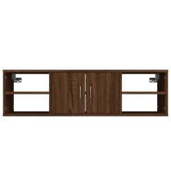 Étagère d'angle murale Chêne marron 102x30x29cm Bois ingénierie