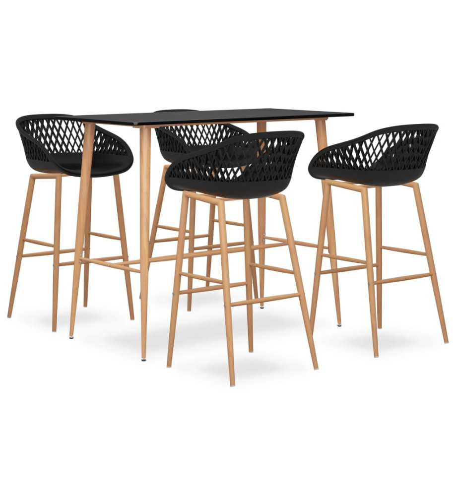 Ensemble de bar 5 pcs Noir