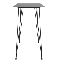 Table de bar Noir 120x60x105 cm