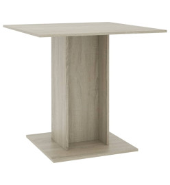 Table à dîner Chêne sonoma 80x80x75 cm Bois d'ingénierie